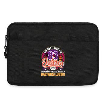 83. Geburtstag Als Gott Mich Schuf Vor - Laptoptasche 13" - Schwarz - Vorne