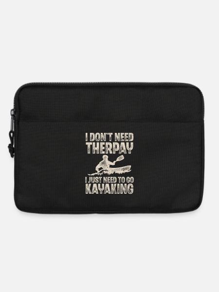 Kajak Kajakfahren paddeln Kajaker Kajakerin - Laptoptasche 13" - Schwarz