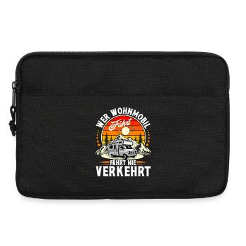 Camping Camper Campen - Laptoptasche 13" - Schwarz - Vorne