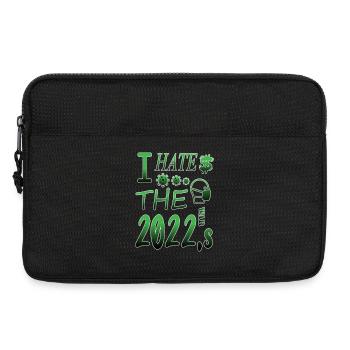 I hate 2022 - Laptop bag 13" - black - Front