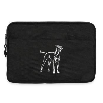 German Pinscher "Black Edition" - Laptop bag 13" - black - Front