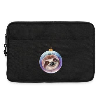 Weihnachten Faultier Weihnachtskugel Santa - Laptoptasche 13" - Schwarz - Vorne