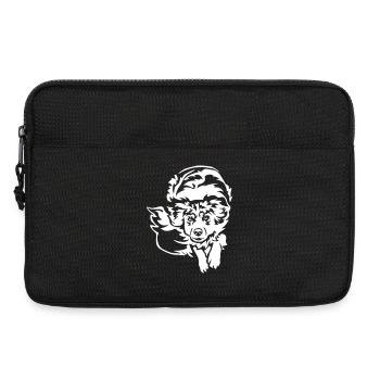 Australian Shepherd "Black Edition" - Laptop bag 13" - black - Front