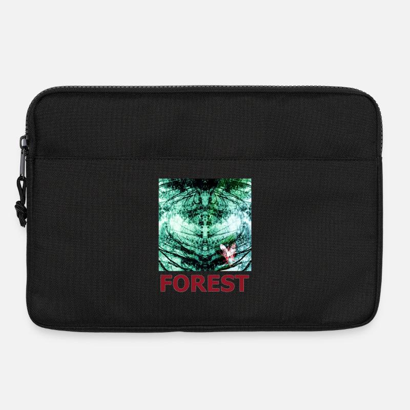 Forest Reflection and Butterfly - Laptop bag 13" - black
