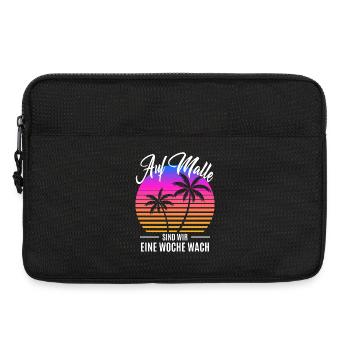 Auf Malle Sind Wir Eine Woche Wach - Saufen - Laptoptasche 13" - Schwarz - Vorne