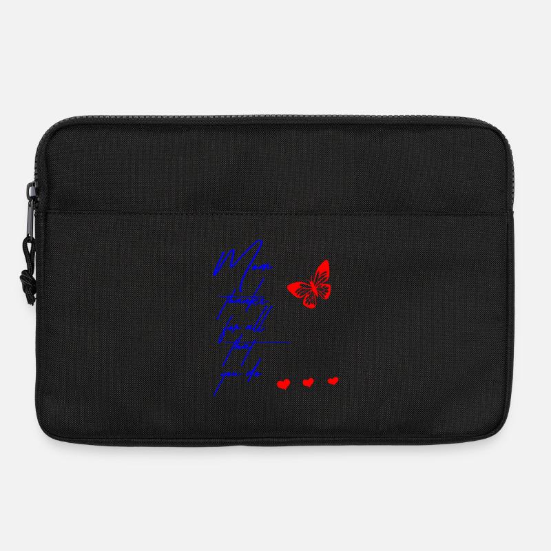 Danke Mama, Schmetterling - Laptoptasche 13" - Schwarz
