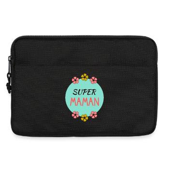 BONNE FÊTE MAMAN. MAMAN. FÊTE DES MÈRES. JE T'AIME - Sacoche pour ordinateur portable 13 pouces - noir - Devant