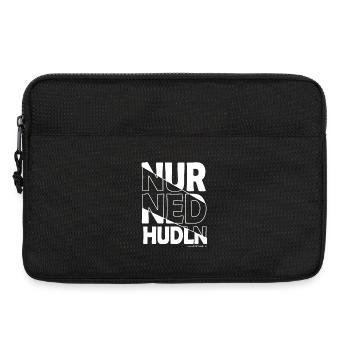 nur ned hudln - nur mit der Ruhe, Dialekt - Laptoptasche 13" - Schwarz - Vorne