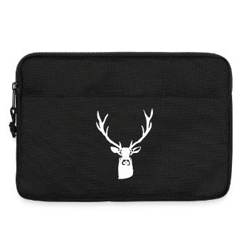 Edler Hirsch - Laptoptasche 13" - Schwarz - Vorne