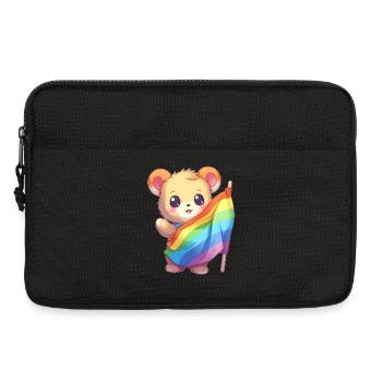 Liebe ist eine Bärennotwendigkeit - Laptoptasche 13" - Schwarz - Vorne