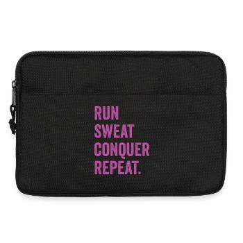 Courir. Sueur. Conquérir. Répéter. - Sacoche pour ordinateur portable 13 pouces - noir - Devant