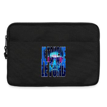 HIT ROCK BOTTOM - Laptop bag 13" - black - Front