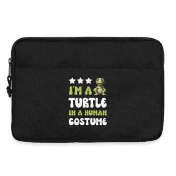 Tortues tortues - Sacoche pour ordinateur portable 13 pouces - noir - Devant