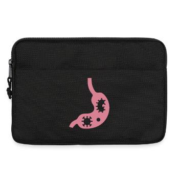 gastrointestinal flu gastrointestinal infection - Laptop bag 13" - black - Front