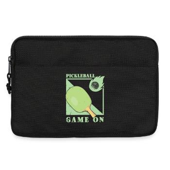 Pickleball Spieler - Laptoptasche 13" - Schwarz - Vorne