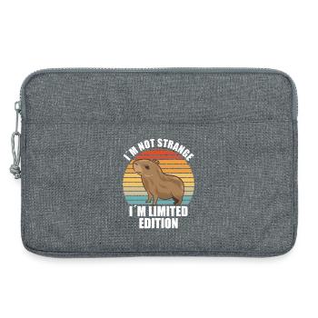 Capybara Zoo Animal Design - Laptop bag 13" - heather grey - Front