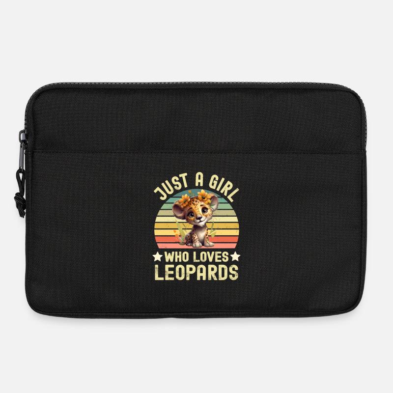 Leopard - Laptoptasche 13" - Schwarz