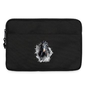 Schwarzes Pferd - Laptoptasche 13" - Schwarz - Vorne