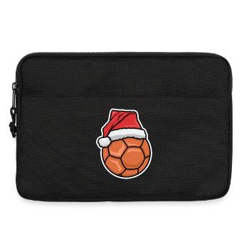 Lustige Handball Weihnachten - Laptoptasche 13" - Schwarz - Vorne