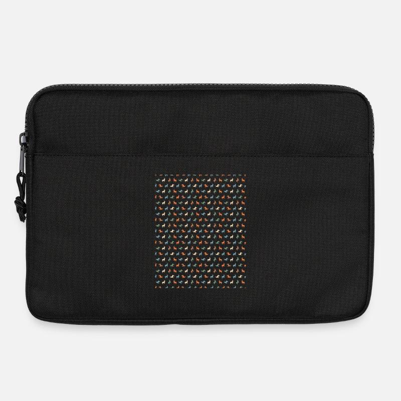 Vivid Pony Silhouette Pattern - Laptop bag 13" - black