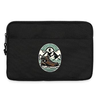 Drawing Hiker Mountain Hiking Shoe - Laptop bag 13" - black - Front