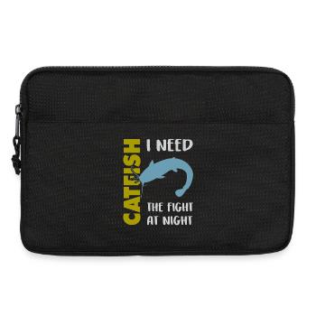 Wels fischen Kampf mit dem starken Wels - Laptoptasche 13" - Schwarz - Vorne