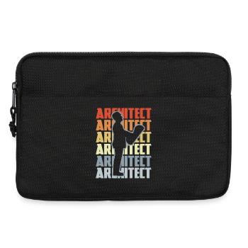 Retro Architect - Laptop bag 13" - black - Front