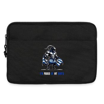 Ich bin stolz auf meine Wurzeln Griechenland - Laptoptasche 13" - Schwarz - Vorne