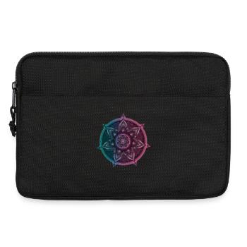Boussole symbolique du mandala – Ornament Illustrati - Sacoche pour ordinateur portable 13 pouces - noir - Devant