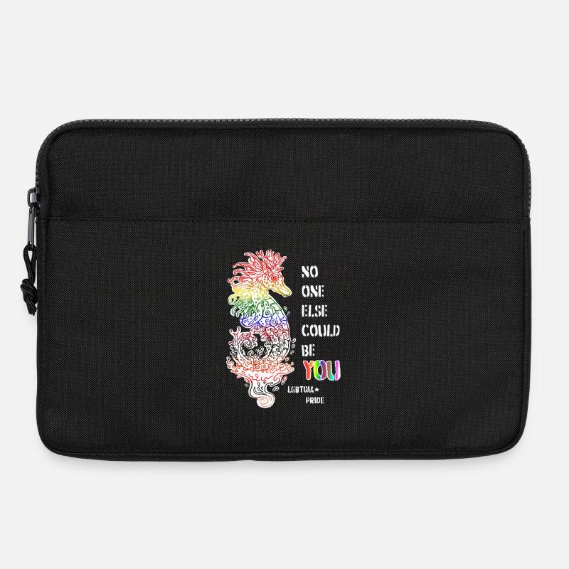 Stolzes LGBTQIA+ Seepferdchen - Laptoptasche 13" - Schwarz