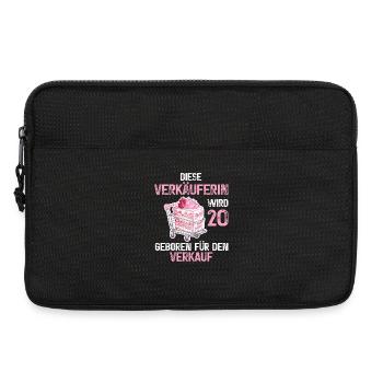 Verkäuferin 20 Geburtstag Beruf Verkauf Spruch - Laptoptasche 13" - Schwarz - Vorne