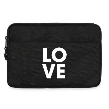 Faute de frappe de Love Square - Sacoche pour ordinateur portable 13 pouces - noir - Devant