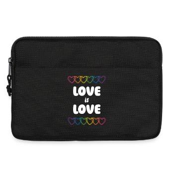 LGBTQ Pride Month - Love is Love - Laptop bag 13" - black - Front