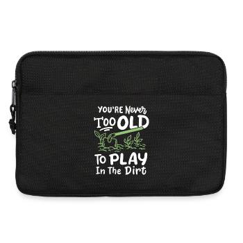 Gartenarbeit Hacken Gärtner - Laptoptasche 13" - Schwarz - Vorne