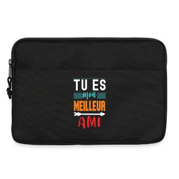 Tu es mon meilleur ami - Sacoche pour ordinateur portable 13 pouces - noir - Devant