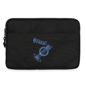 Musicien guitare - Sacoche pour ordinateur portable 13 pouces - noir - Devant