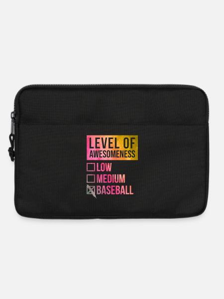 Baseball Baseball Baseball - Laptoptasche 13" - Schwarz