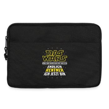 Rente Das wars - Endlich Rentner ich jetzt bin - Laptoptasche 13" - Schwarz - Vorne