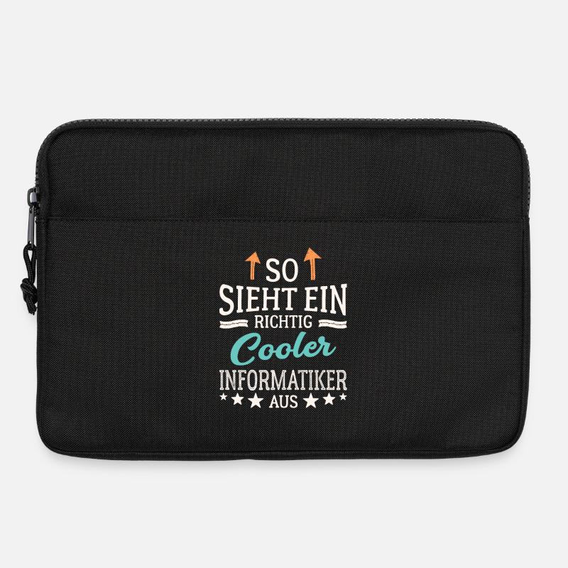So sieht ein richtig cooler Informatiker aus - Laptoptasche 13" - Schwarz