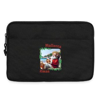 Mallorca Xmas - Santa Claus on holiday - Laptop bag 13" - black - Front