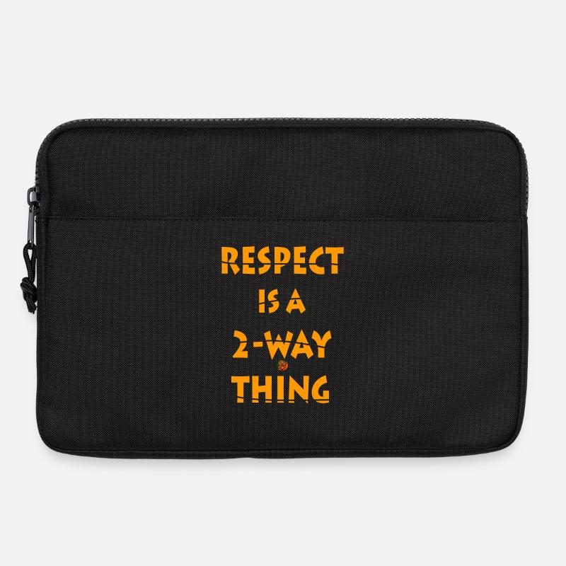 Respect is a Two-Way Concept Design - Laptop bag 13" - black