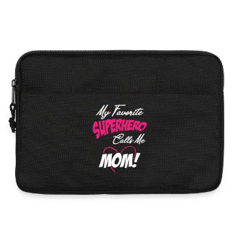 My Favorite Superhero Calls Me Mom - Laptoptasche 13" - Schwarz - Vorne