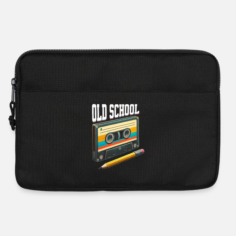 Kassette Old School Kassette Mixtape - Laptoptasche 13" - Schwarz