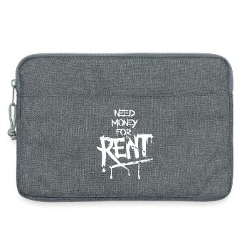 Need Money Rent Funny Sayings Money Graffiti icon - Laptop bag 13" - heather grey - Front