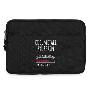 Edelmetallprüferin Ausbildung Beruf Geschenk - Laptoptasche 13" - Schwarz - Vorne