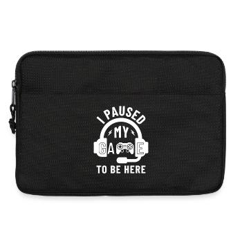 Ich habe MEIN Spiel pausiert, um hier zu sein Gamer Headset - Laptoptasche 13" - Schwarz - Vorne
