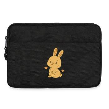 Hase Häschen Frühling Sommer Ostern Garten - Laptoptasche 13" - Schwarz - Vorne