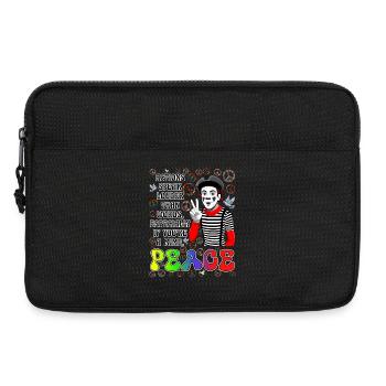 Frieden ist das Wichtigste - Laptoptasche 13" - Schwarz - Vorne