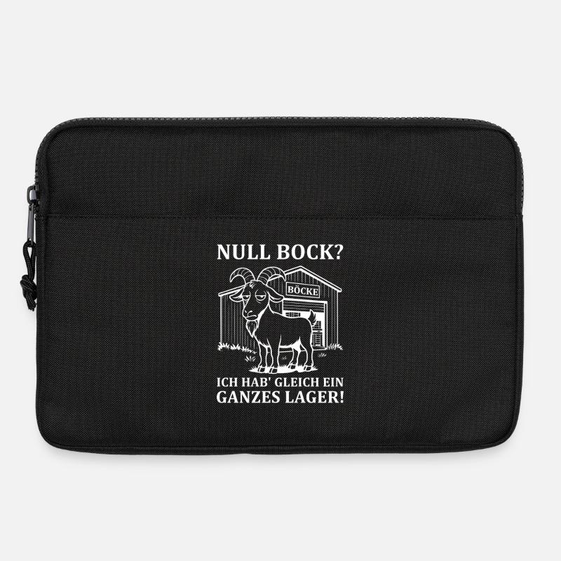 Null Bock - Ausdruck von Gleichgültigkeit - Laptoptasche 13" - Schwarz