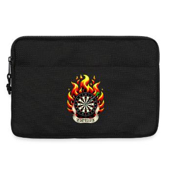Darts Shirt My dart will go on - Laptop bag 13" - black - Front